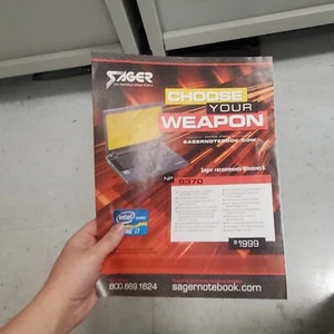 Revista Sager Intel Computer Windows 8 página de anuncio impreso arte promocional - Imagen 1 de 3