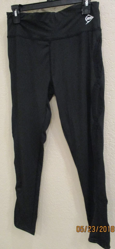 Dunlop Sport women's leggings mesh design sides comfort quickdry Large NWT - Image 1 of 4