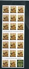 USA SC # 2949a LOVE Booklet pane of 20 + label .  MNH