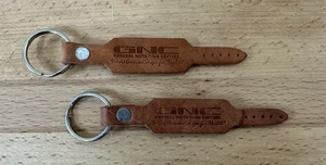 Llavero de cuero vintage GNC Genral Nutrition Centers - Lote de 2 - Imagen 1 de 3