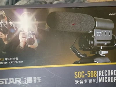 Nuevo micrófono de entrevista Takstar SGC-598 cámara Nikon Canon videocámara DV Foto 1 de 4