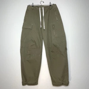Pantalones de mujer T ALEXANDER WANG verde oliva cargo pierna recta broches a presión talla 6 - Imagen 1 de 11