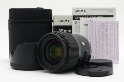 [Almost Unused in Box] Sigma 35mm f/1.4 DG HSM ART Wide Angle Lens From JAPAN - Image 1 of 4