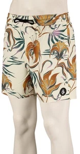 Volcom Lido Print 16" Volley Shorts - Dirty White - New - Picture 1 of 1