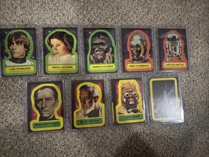 1977 Topps Star Wars Sticker Near Complete Set. (9/11 Cards). Luke. Leia. Chewie - Picture 1 of 7
