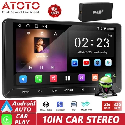 ATOTO A5L10 Pollici DAB/DAB+ Autoradio 2Din GPS Wireless Carplay&Android Auto AI - Immagine 1 di 4