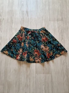 Womens Size 6 Floral Rose Skater Skirt River Island - Picture 1 of 6
