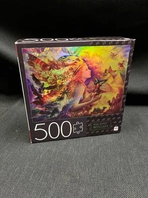 Новый! ЭФФЕКТ ФОЛЬГИ/METALLIQUE фантастический красочный мир 500 головоломки шт. запечатанная коробка - Изображение 1 из 4