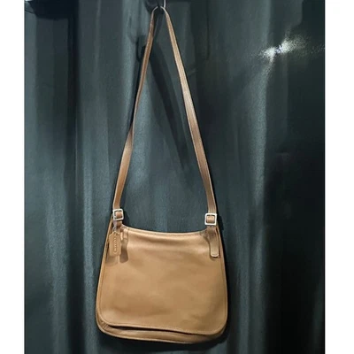 COACH 复古马鞍包英国棕褐色皮革单肩包斜挎包风格 9134 — 第 1/4 张图片