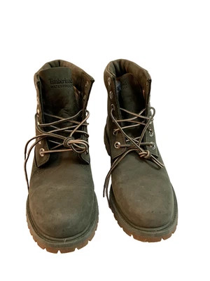 Timberland Boots Womens Size 8 Waterproof Green Nubuck Leather Lace Up A44JU - Image 1 of 4