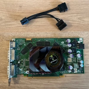* NVIDIA QUADRO FX3500 256MB Dual DVI Video Card by HP with Power Cable - Picture 1 of 5
