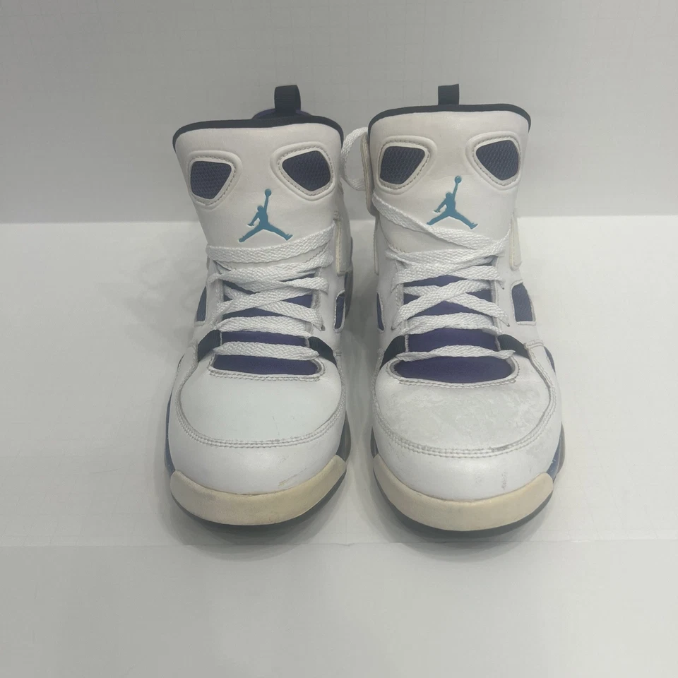 Nike Air Jordan Flight Club '91 Juvenil Blanco Púrpura Zapatos 555472-108 Talla 6.5Y Foto 1 de 4