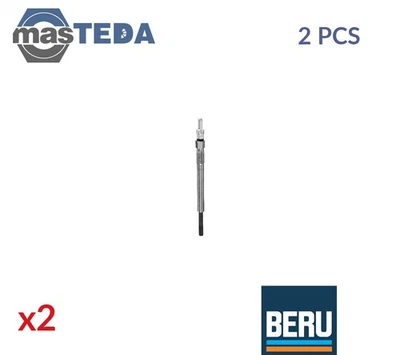GN056 ENGINE GLOW PLUGS BERU 2PCS FOR MAZDA 3,2 1.6 MZR CD,1.4 MZR-CD,1.6 MZ-CD - Image 1 of 4