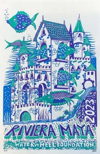 Jim Pollock - Phish Riviera Maya Wasserrad Foundation Druck Poster - Bild 1 von 1