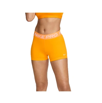 NEW Nike [M] Women's Pro 3'' Yoga/Volleyball Shorts-Sundial Orange CZ9857-717 - Image 1 of 2
