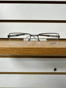 Authentische Azzaro Brille AZ3002 C3 braun Halbrand Rahmen 53 mm RX-fähig - Bild 1 von 4