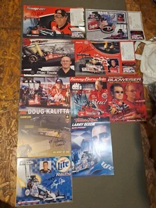 10 signed Assorted Top Fuel NHRA Hero Card - Picture 1 of 5