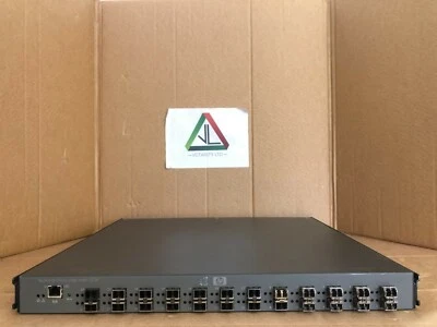 HP STORAGEWORKS EDGE SWITCH 2/24 + 2x PSU P/N: 316095-B21 & DS-DMGGE-BD -Inc VAT - Image 1 of 4