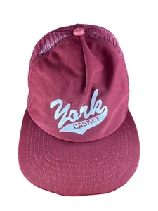 Vintage York Casket New Era Snapback Hat Rare - Funeral Parlor - Picture 1 of 5