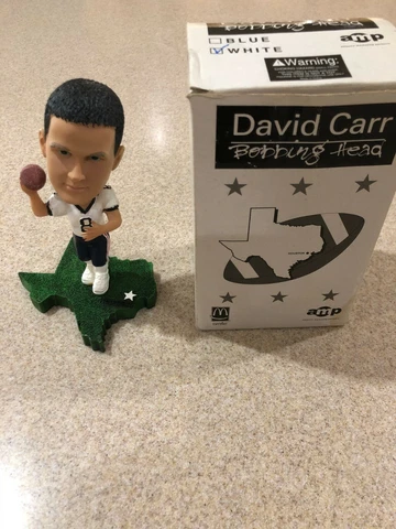 David Carr #8 QB of The Houston Texans Bobblehead 2002 1st draft Texans (NIB) Cover