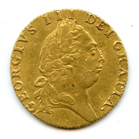 Genuine Gold 1792 Great Britain Guinea George III | XF Condition Cover