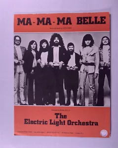 ELO Jeff Lynne Sheet Music Original Ma-Ma-Ma Belle 1973 - Picture 1 of 14