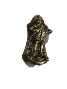 Old Vintage Brass Dickens Micawber Door Knocker - Picture 1 of 10
