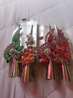  Swarovski Crystal Barrette ir clips  3 piece  set - Image 1 of 3