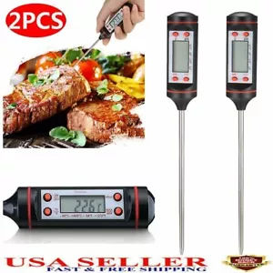 2pz Sonda Termometro Digitale Alimenti Cottura Carne Temperatura BBQ Cucina Tacchino - Foto 1 di 11