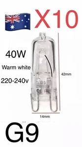 10pcs G9 Halogen Light Bulb Lamp Globe 40 Watt Aus Stock 40W - Picture 1 of 3