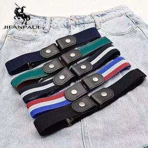 Invisible Belts Without Buckle - Wild Elastic Jean Belt Women Seamless Lazy Belt - Picture 1 of 19