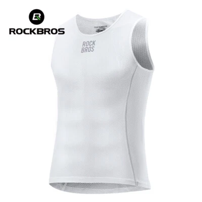 ROCKBROS Men's Cycling Base Layer Vests Quick Dry Bike Tank Top Breathable - Image 1 of 4