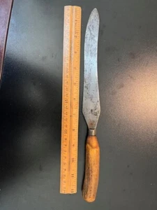 VERY OLD Stag Handle 8-Inch Carving Knife c. 1800s Lockwood Brothers Sheffield - Picture 1 of 3
