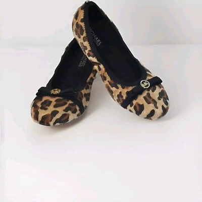 Pisos de ballet Michael Kors Rover Lux con estampado de guepardo talla 4 usados en excelente estado Foto 1 de 4