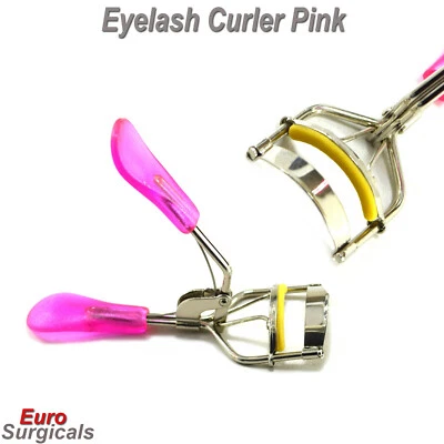 BEADEN® INSTRUMENTS / MEDSPO Professionelle rosa Wimpernzange mit Kunststoffgriffen Make-up Locken Styling