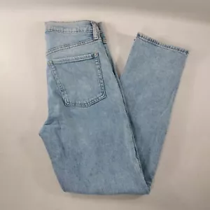 Jeans donna Old Navy extra high rise Sky-Hi dritti bottoni blu mosca taglia 2 - Foto 1 di 6