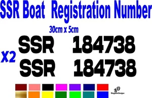 30x5cm Número de Registro SSR para barcos - Imagen 1 de 4