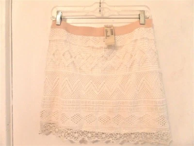 Falda de ganchillo crema talla 6 American Eagle Outfitters nueva con etiquetas  Foto 1 de 4