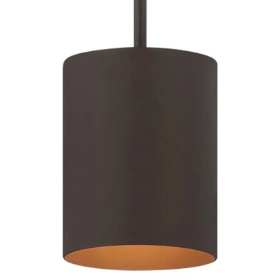 Volume Lighting V9205 Bronze Single Light 5"W Led Outdoor Mini Pendant - Image 1 of 4