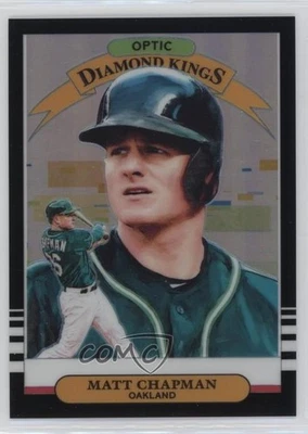 2019 Panini Donruss Optic Diamond Kings Black Prizm 21/25 Matt Chapman #12 sc2 - Image 1 of 3