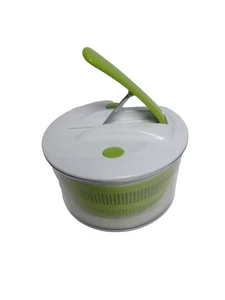 Juego de 3 botones giratorios para ensaladas The Sharper Image stop&lock verde, blanco y transparente - Imagen 1 de 6