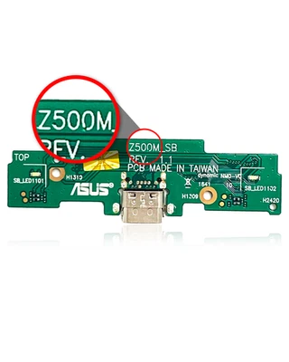 Puerto de carga con placa para Asus ZenPad 3S 10 (Z500M / P027) (versión Wi-Fi) Foto 1 de 3