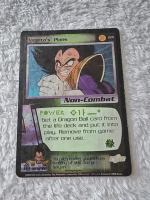 DBZ Dragon Ball Z FOIL Vegeta's Plans 228 CCG Unlimited Saiyan Saga HP - Image 1 of 4