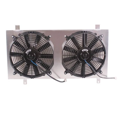 Cubierta de radiador de aluminio + ventiladores para Subaru Impreza WRX/STI 2002-2007 2,0 L 2,5 L MT Foto 1 de 4