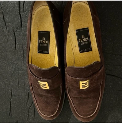 Mocasines de gamuza Fendi para mujer  Foto 1 de 4