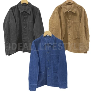 UNIQLO Corduroy Jacket S-4XL Long-Sleeve 100% Cotton Collared Men 478249 NWT - Picture 1 of 15