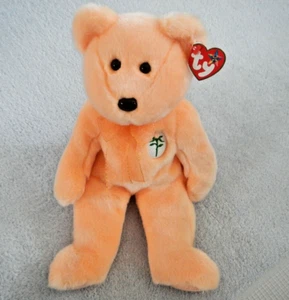 TY BEANIE BUDDY - 14" - DEAREST - GORGEOUS PEACH COLOR MOTHER'S DAY BEAR - MOM - Bild 1 von 12