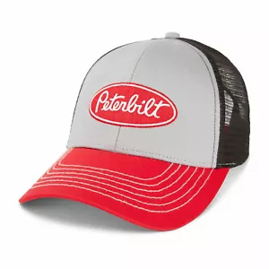 GORRA SOMBRERO PETERBILT *MALLA NEGRA GRIS* LOGOTIPO DE MARCA REGISTRADA * ¡NUEVO!* PB01 - Imagen 1 de 1