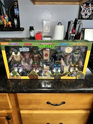 NECA TMNT Punk Disguise Turtles 2024 Exclusive Action Figure 4-Pack - Image 1 of 4