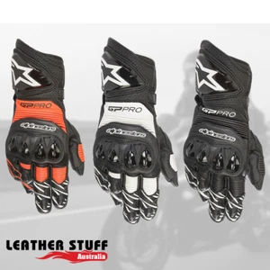 Alpinestars GP Pro R3 Motorcycle Gloves Leather Motorbike Sports Race Gloves - Picture 1 of 14